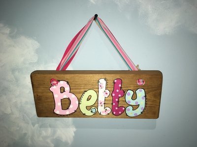 Girls Name Plaque (up to 5 letters)