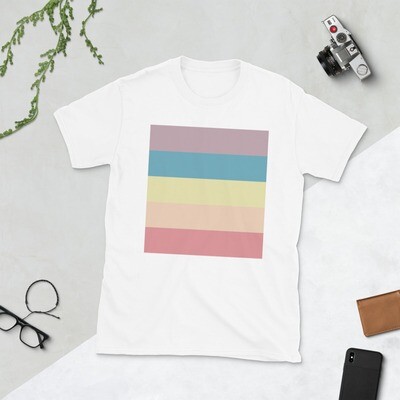 Pastel Stripes - Short-Sleeve Unisex T-Shirt
