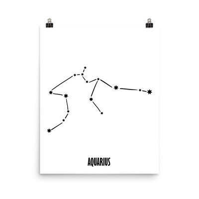 Aquarius Constellation Print
