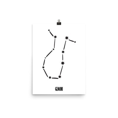 Gemini Constellation Print