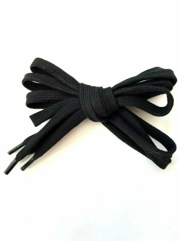 Schnürsenkel flach schwarz #74
