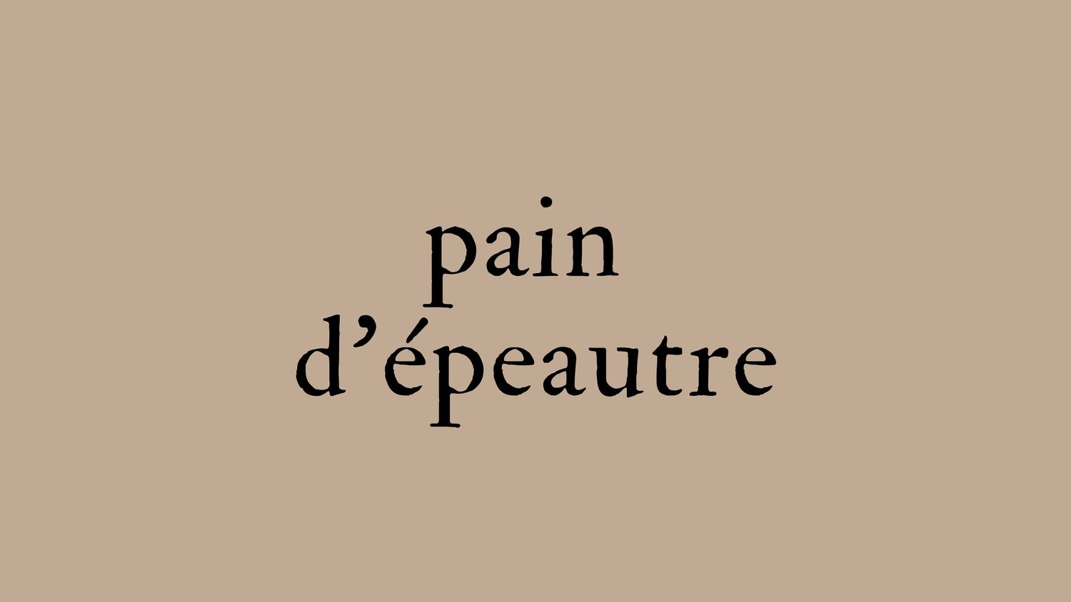 Pain d'épeautre