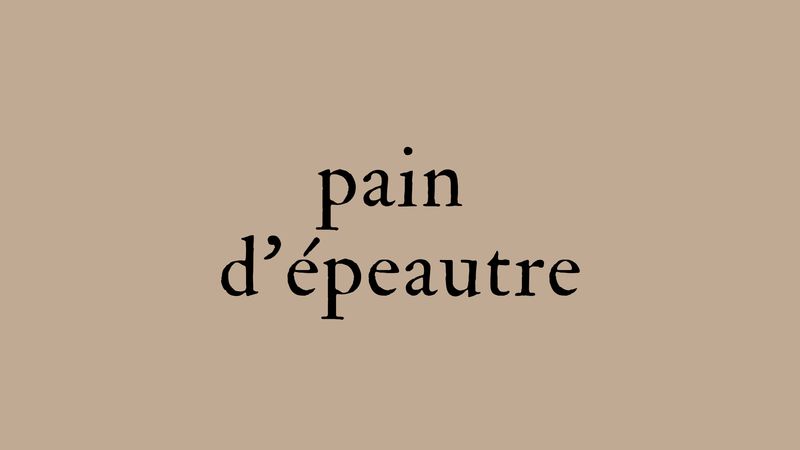 Pain d'épeautre
