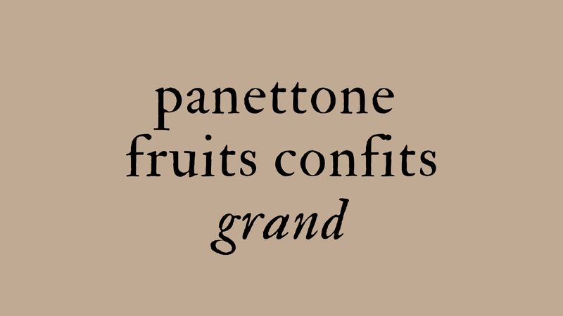 Panettone aux fruits confits - GRAND