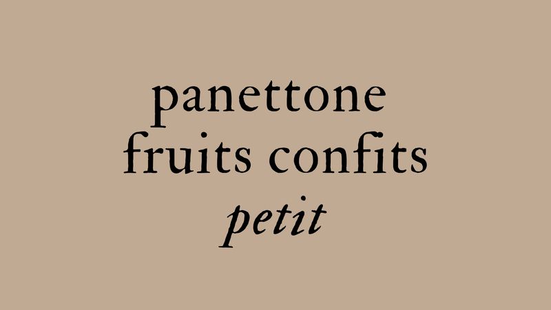 Panettone aux fruits confits - PETIT