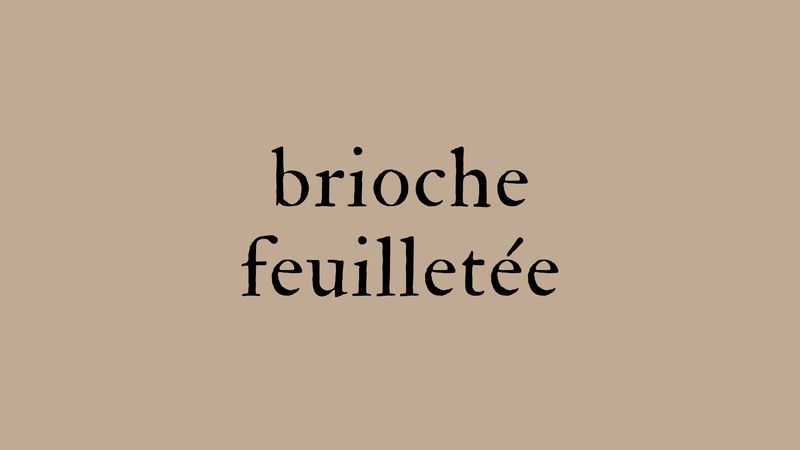 Brioche feuilletée