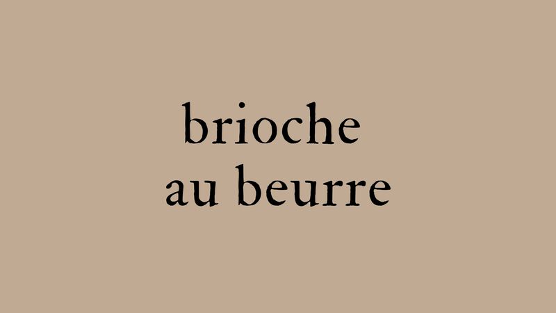 Brioche au beurre