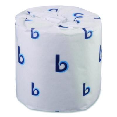 Two-Ply Toilet Tissue, Standard, Septic Safe, White, 4 x 3, 500 Sheets/Roll, 96 Rolls/Carton