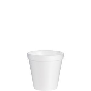 Foam Containers, Squat, 16 oz, White, 25/Bag, 20 Bags/Carton