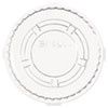 Portion/Souffle Cup Lids, Fits 0.5 oz to 1 oz Portion Cups, Plastic, Clear, 125/Pack, 20 Packs/Carton