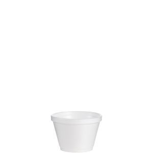 Foam Containers, 6 Oz, White, 50/bag, 20 Bags/carton