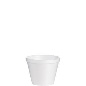 Food Containers, 12 oz, White, Foam, 25/Bag, 20 Bags/Carton