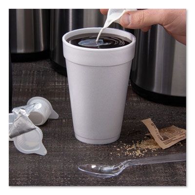 Foam Drink Cups, 16 oz., White, 25/Bag, 40 Bags/Carton