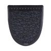 Disposable Urinal Floor Mat 2.0, Shield-Shaped, Black/Gray Slip-Resistant Surface, 17.5" x 20", 6/Carton