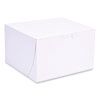 Bakery Boxes, Standard, 8 X 8 X 5, White, Paper, 100/carton
