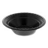 Placesetter Deluxe Laminated Foam Dinnerware, Bowl, 4 oz, Black, 1,250/Carton