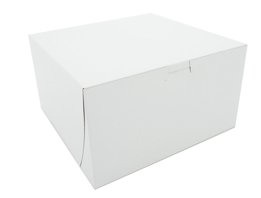 Bakery Box White Non-Window Lock-Corner 100 / cs