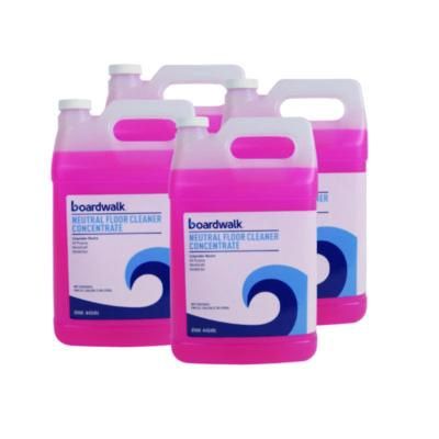 Neutral Floor Cleaner Concentrate, Lemon Scent, 1 Gal Bottle, 4/carton