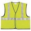 Class 2 Safety Vest, Polyester, Large Fluorescent Lime with Silver Stripe