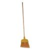 Angler Broom, 53" Length, Yellow, 12/Carton