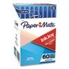 InkJoy 50ST Ballpoint Pen, Stick, Medium 1 mm, Blue Ink, Clear Barrel, 60/Pack