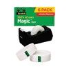 Magic Tape Desktop Dispenser Value Pack, 1" Core, 0.75" x 83.33 ft, Clear, 6 Tape Rolls/Pack