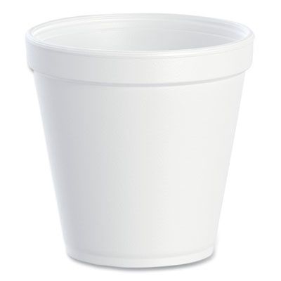 Foam Containers, Squat, 16 oz, White, 25/Bag,