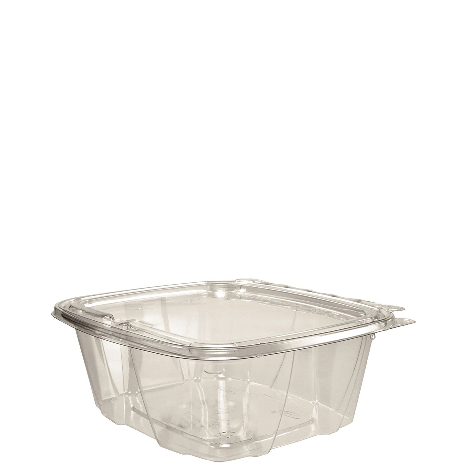 ClearPac SafeSeal rPET Tamper-Resistant Container, ProPlanet Seal, Flat Lid, 32 oz, Clear, 100/Bag, 2 Bags/Carton