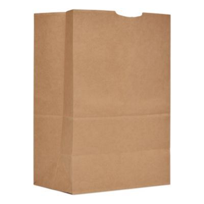 Grocery Paper Bags, 1/6 BBL Size, Heavy-Duty, 52# Basis Weight, 12" x 7" x 17", Kraft, 500/Bundle
