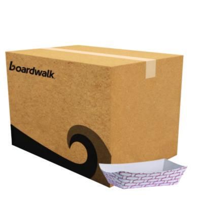 Paper Food Baskets, 6 oz Capacity, 3.78 x 4.3 x 1.08, Red/White, 1,000/Carton