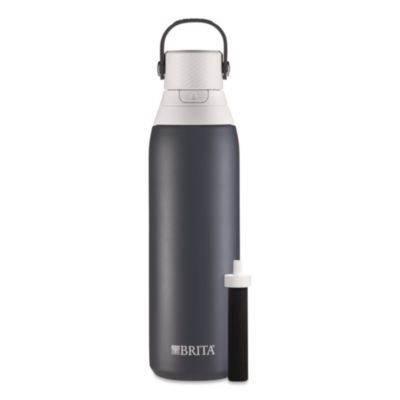 Stainless Steel Filtered Water Bottle. 20 oz, Carbon