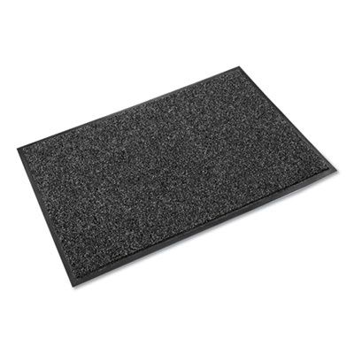 Cross-Over Wiper/Scraper Mat, Rectangular, Gray Carpeted Surface, 48" x 72"