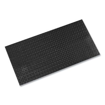 Tuff-Spun Foot-Lover Diamond Surface Mat, Rectangular, Black Diamond Embossed Surface, 36" x 60"