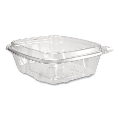 ClearPac SafeSeal Tamper-Resistant/Evident Containers, Domed Lid, 24 oz, Clear, Plastic, 100/Bag, 2 Bags/Carton