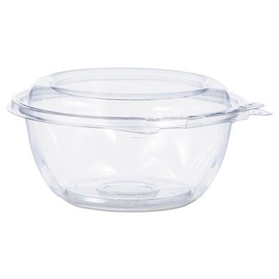 SafeSeal Tamper-Resistant, Tamper-Evident Bowls with Dome Lid, 12 oz, 5.5" Diameter x 2.6" h, Clear, Plastic, 240/Carton