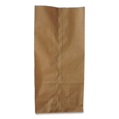 Grocery Paper Bags, 6# Size, 35# Basis Weight, 5.88" x 3.63" x 11", Kraft, 500/Bundle