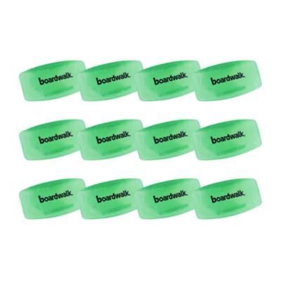 Toilet Bowl Clip, Cucumber Melon Scent, Green, 12/Box
