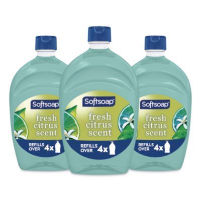 Antibacterial Liquid Hand Soap Refill, Fresh Scent, 50 oz, Green, 3/Carton