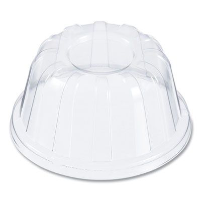 Dome-Top Sundae/Cold Cup Lids, High Dome, Fits 5 oz to 32 oz Cold Cups, Plastic, Clear, 50/Pack, 20 Packs/Carton
