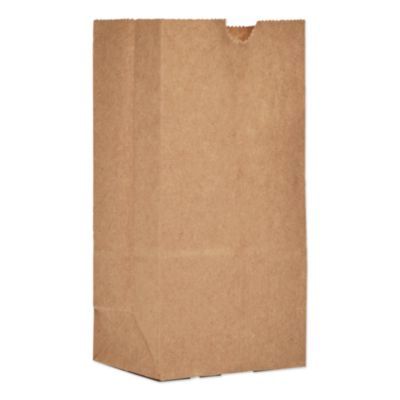 Grocery Paper Bags, 1# Size, 30# Basis Weight, 3.5" x 2.25" x 6.63", Kraft, 500/Bundle