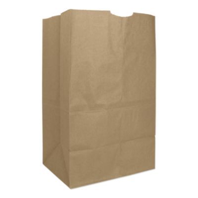 Grocery Paper Bags, 20# Squat Size, Extra-Heavy-Duty, 60# Basis Weight, 8.13" x 5.88" x 12.5", Kraft, 500/Bundle