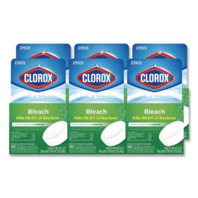 Ultra Clean Toilet Tablets Bleach, 3.5 oz Tablet, 2/Pack, 6 Packs/Carton