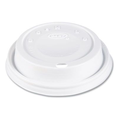 Cappuccino Dome Sipper Lids, Fits 12 oz Hot Cups, Plastic, White, 1,000/Carton