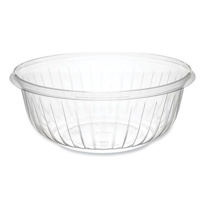 PresentaBowls Clear Bowls, 32 oz, Plastic, 63/Bag, 4 Bags/Carton, 252 Bowls/Carton