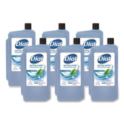 Body Wash Refill for 1 L Liquid Dispenser, Spring Water Scent, 1 L, 8/Carton