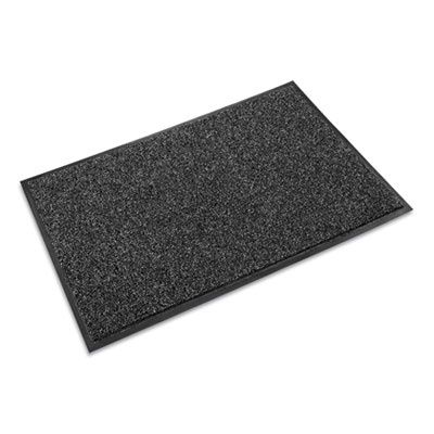 Cross-Over Wiper/Scraper Mat, Rectangular, Gray Carpeted Surface, 36" x 60"