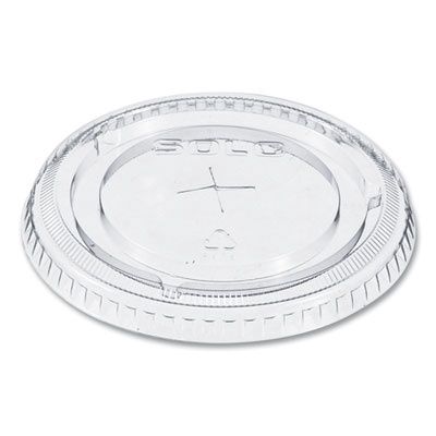 Straw-Slot Cold Cup Lids, Fits 9 oz to 20 oz Cold Cups, Plastic, Clear, 100/Sleeve, 10 Sleeves/Carton