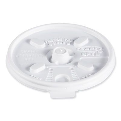 Lift n' Lock Plastic Hot Cup Lids, Fits 8 oz Hot Cups, White, 1,000/Carton
