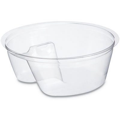 Single Compartment Cup Insert, 3.5 oz, Plastic, Clear, 1,000/Carton