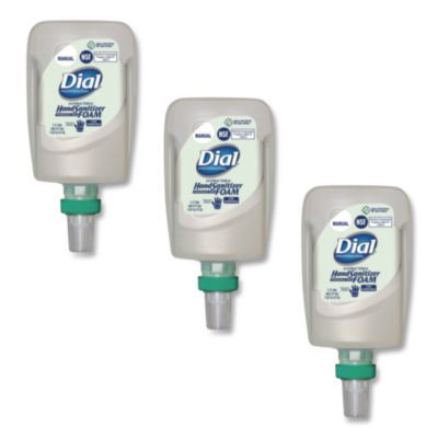 Antibacterial Foaming Hand Sanitizer Refill For Fit Manual Dispenser, 1.2 L Bottle, Fragrance-Free, 3/carton